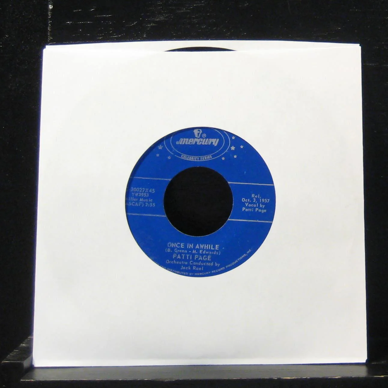 Patti Page - Allegheny Moon / Once In Awhile 7" Mint- C-30027x45 Vinyl 45 - Image 2