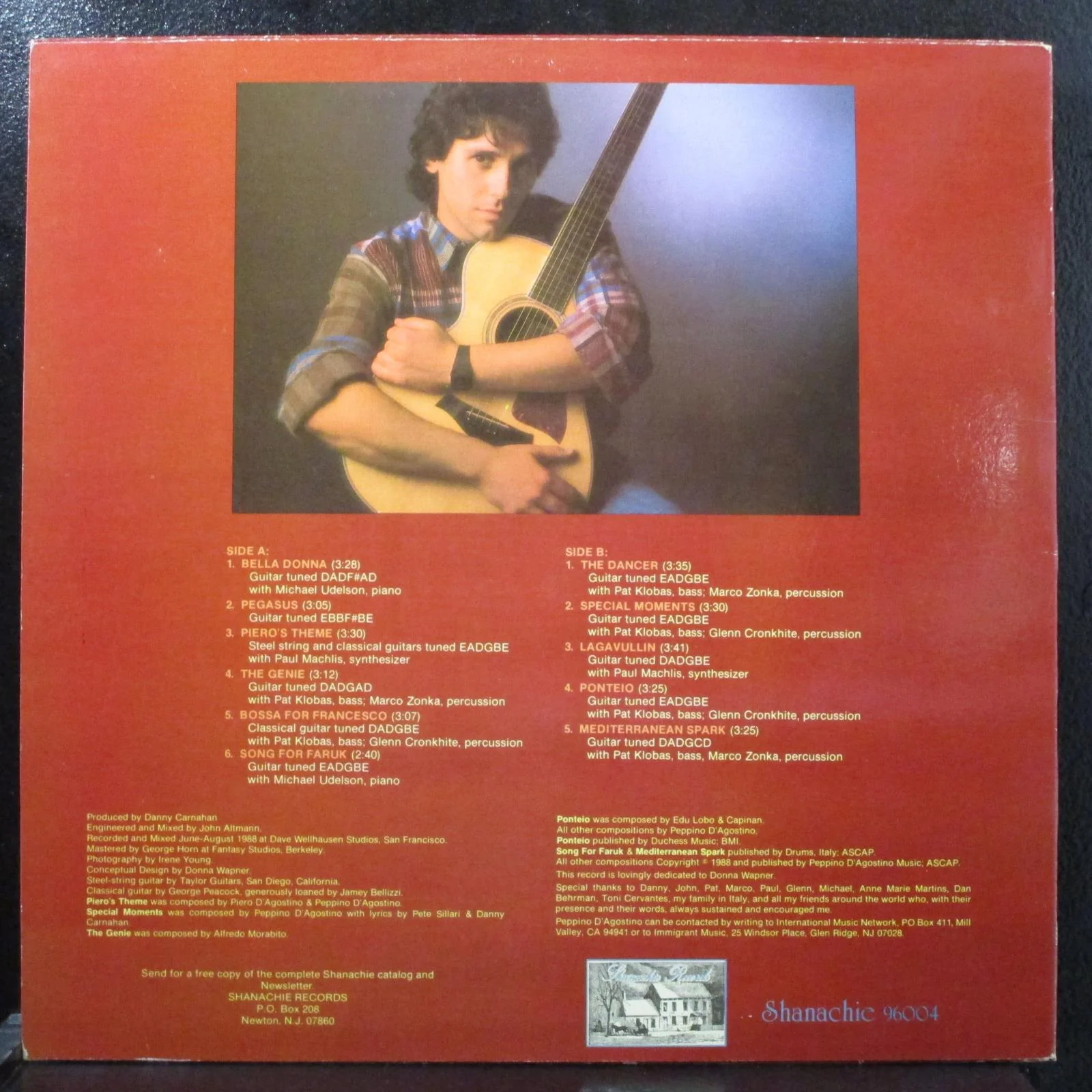 Peppino D'Agostino - Sparks Mint- LP Shanachie 96004 USA 1988 - Image 2