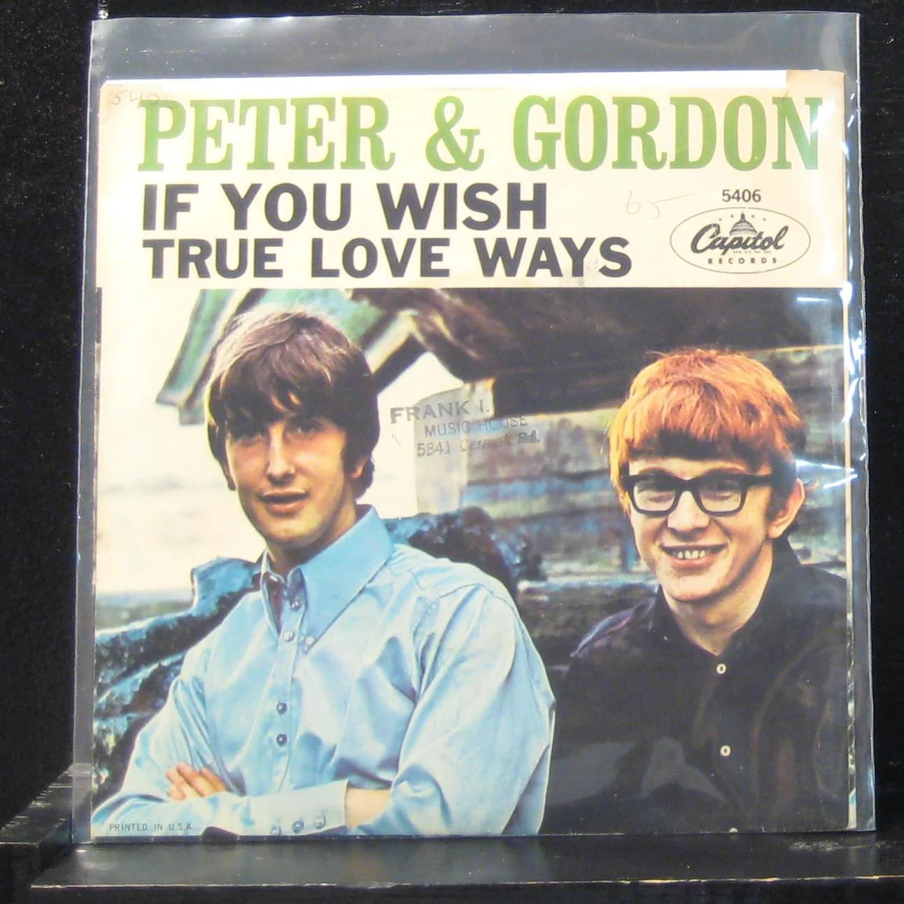 Peter & Gordon - True Love Ways / If You Wish 7" VG 5406 Vinyl 45 Capitol 1965 - Image 2