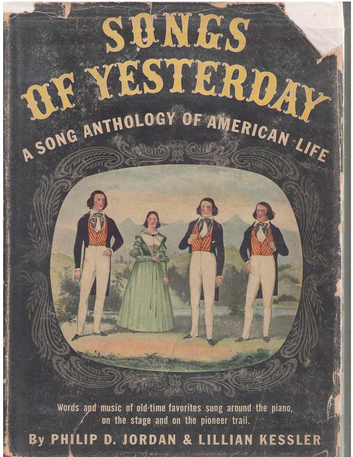 Phillip D. Jordan - Songs of Yesterday: A Song Anthology of American Life - Used Hardcover 1941 Doubleday Songbook