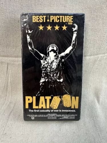 Platoon (1986) - VG+ VHS 1988 Vestron Tape