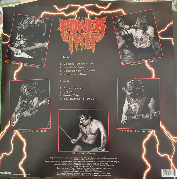 Power Trip - Manifest Decimation (2013) - Mint- LP Record 2021 Southern Lord USA Vinyl - Thrash Metal / Hardcore - Image 2