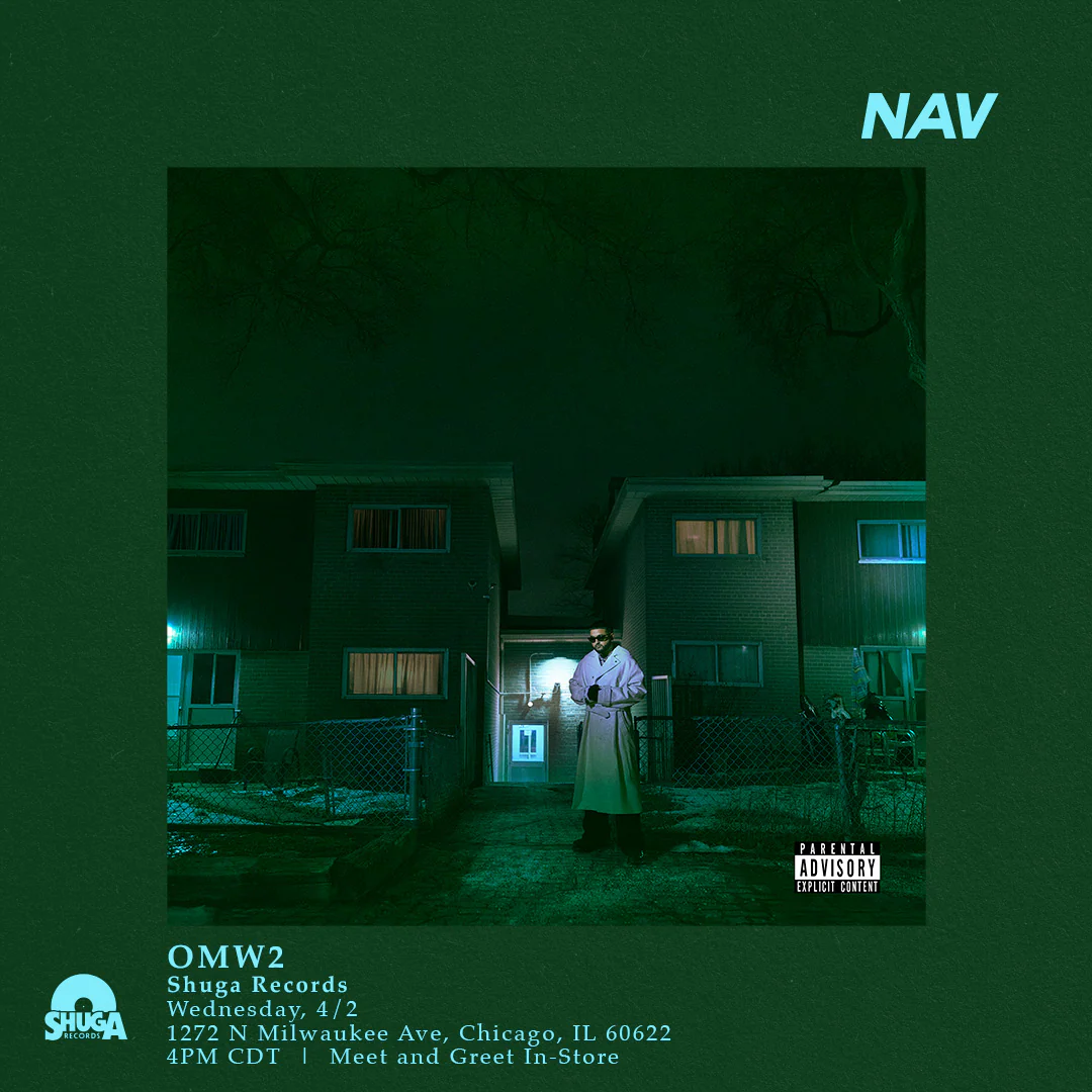 Signed Autographed 4/02/2025 Event - NAV - OMW2 Rexdale (ON MY WAY 2) - New LP Record 2024 XO UMe White Vinyl - Hip Hop