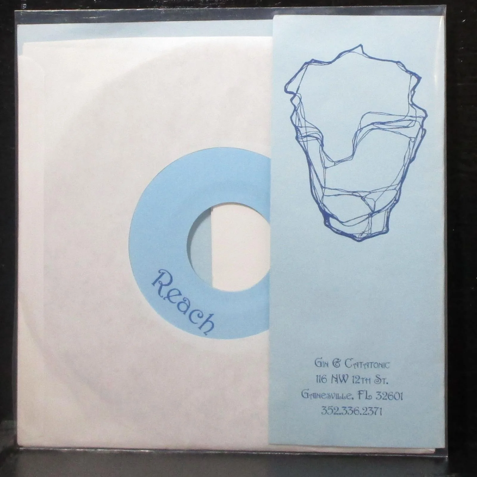 Providence Union - Reach / Conceit 7" Mint- Vinyl 45 Gin & Catatonic GC01 USA - Image 2