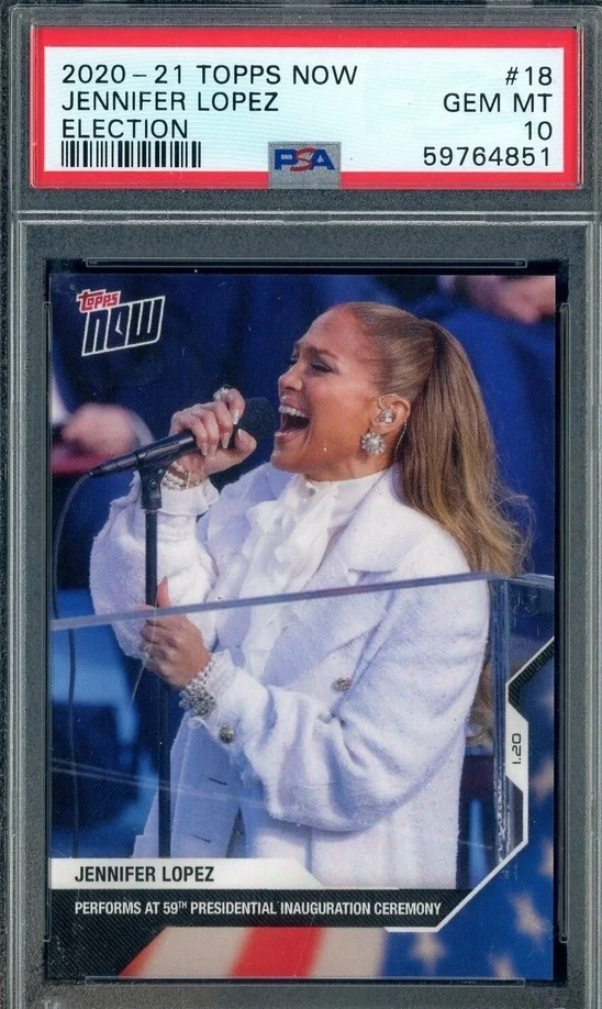 Jennifer Lopez - 2020-21 Topps Now Election #18 PSA 10 GEM MINT 59764851