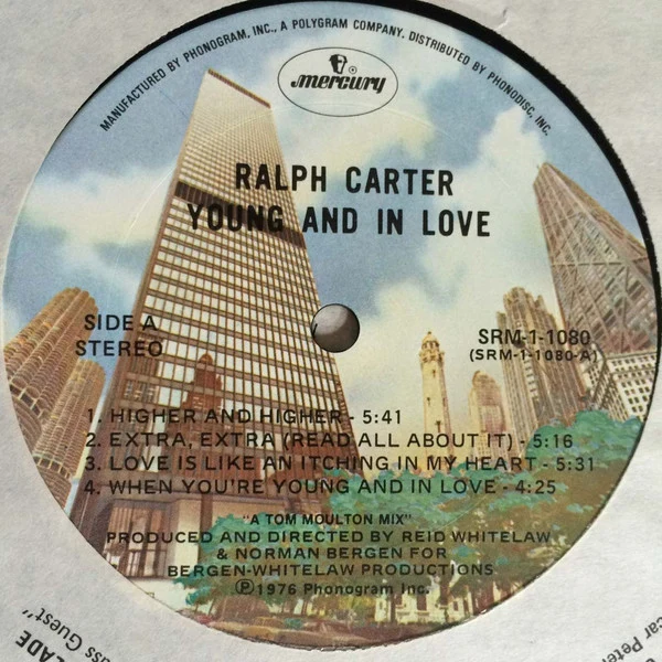 Ralph Carter - Young And In Love - VG+ LP Record 1976 Mercury USA Vinyl - Disco / Soul / Funk - Image 2