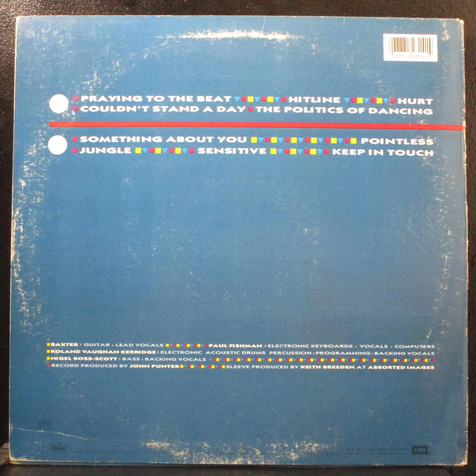 Re-Flex - The Politics Of Dancing VG+ LP Capitol ST-12314 USA 1983 - Image 2