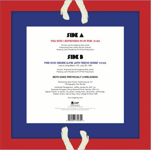 Rick James With Teena Marie - You And I (Extended M+M Mix) - VG+ (VG- cover) 12" EP Record Store Day 2014 Motown RSD Vinyl - Funk / Soul - Image 2