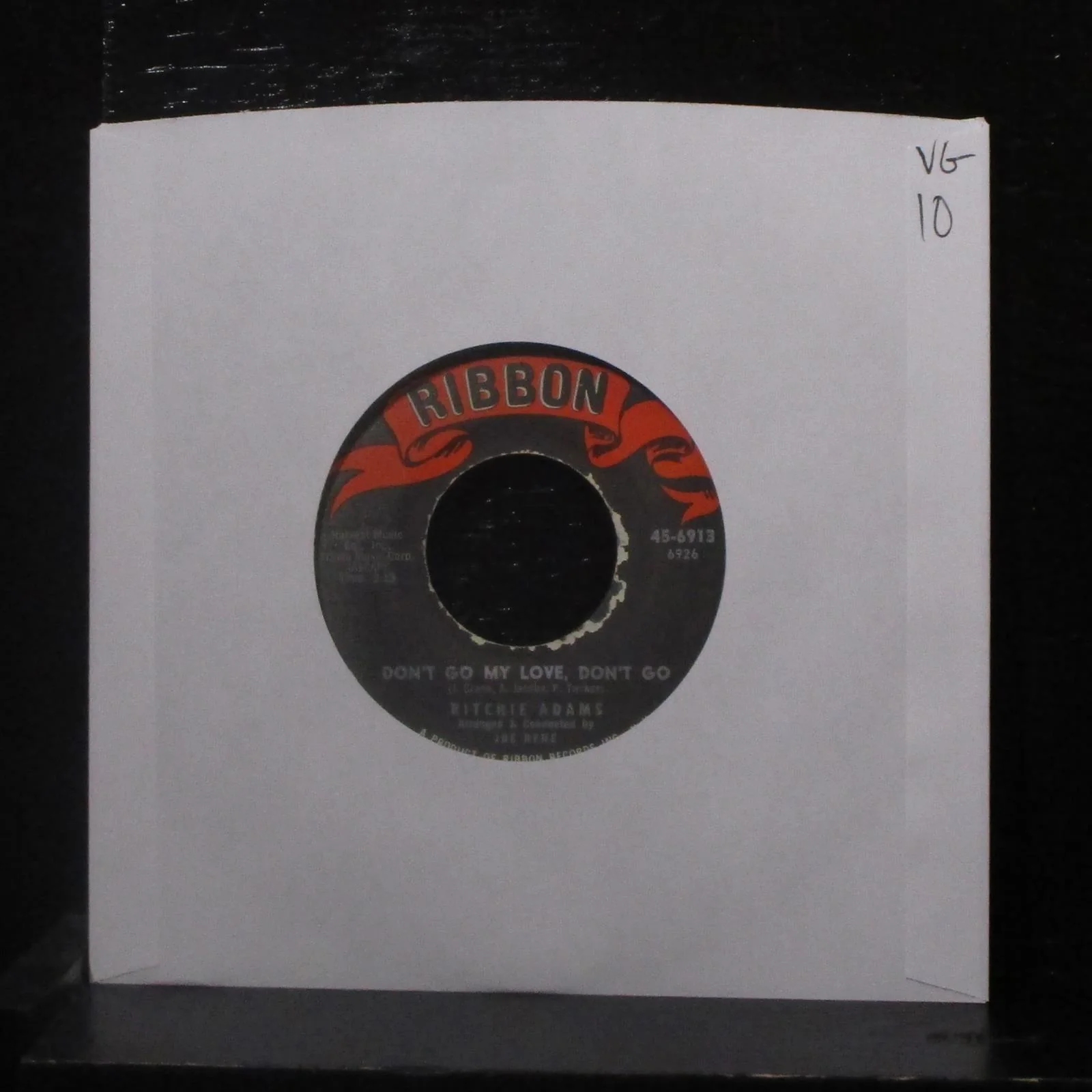 Ritchie Adams - Back To School / Don't Got My Love, Dont Go 7" VG 45-6913 Vinyl