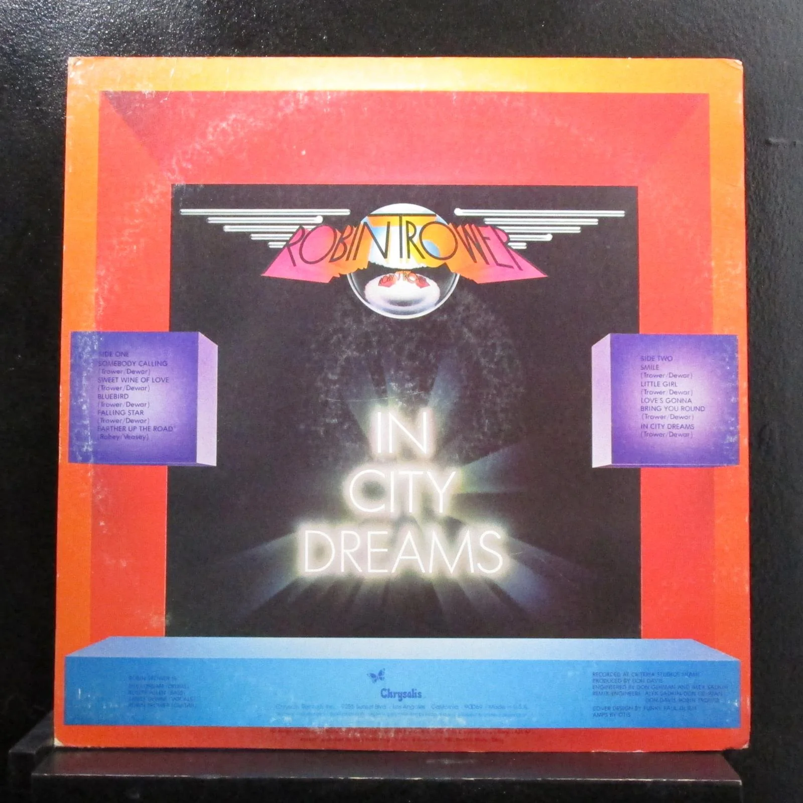 Robin Trower - In City Dreams LP VG+ CHR-1148 USA 1977 Blue Label Vinyl Record - Image 2
