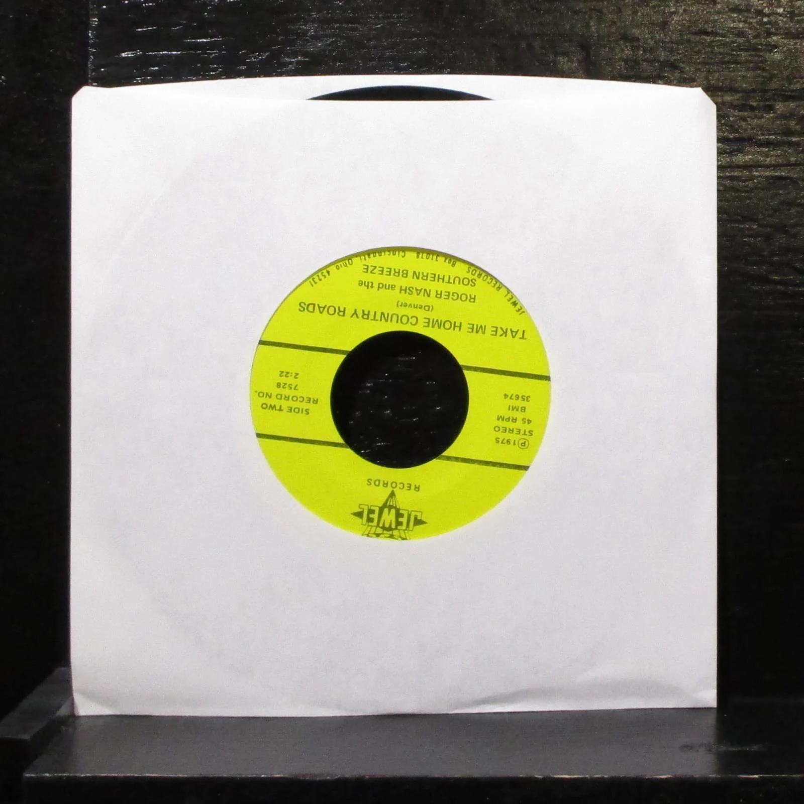Roger Nash - Let Me Be The One 7" VG+ Vinyl 45 priv. Jewel 7528 USA 1975 - Image 2