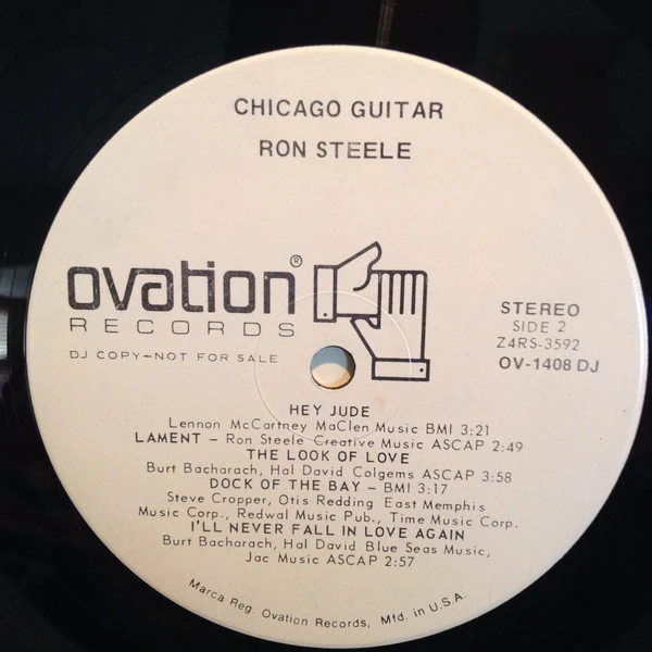 Ron Steele - Chicago Guitar - Mint- LP Record USA White Label Promo Vinyl - Jazz-Rock / Easy Listening - Image 3