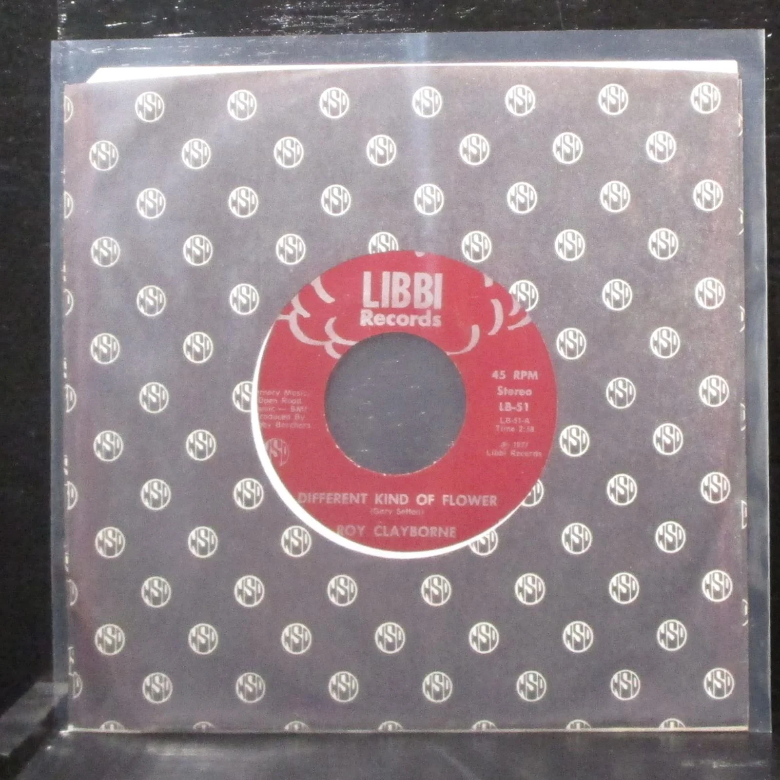 Roy Clayborne - Different Kind Of Flower / Eileen 7" Mint- Vinyl 45 Libbi LB-51