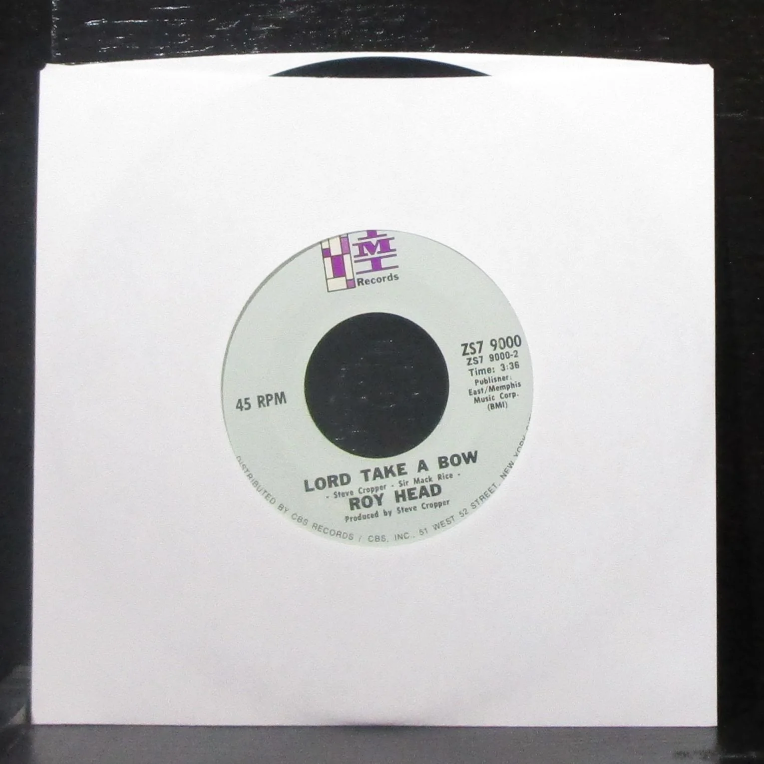 Roy Head - Puff Of Smoke / Lord Take A Bow 7" Mint- Vinyl 45 TMI ZS7 9000 USA - Image 2