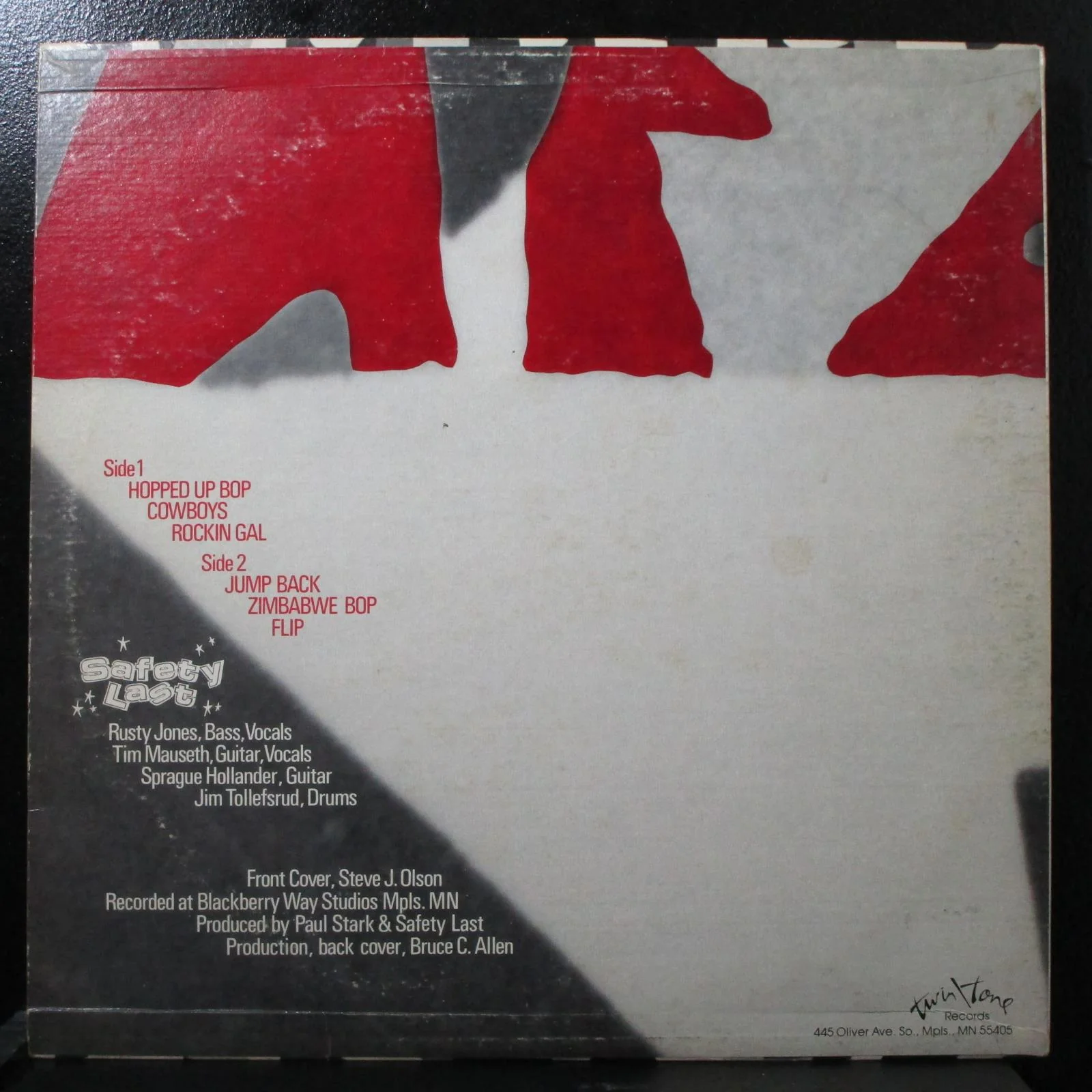 Safety Last - Safety Last VG+ LP Twin Tone TTR 8124 USA 1981 - Image 2