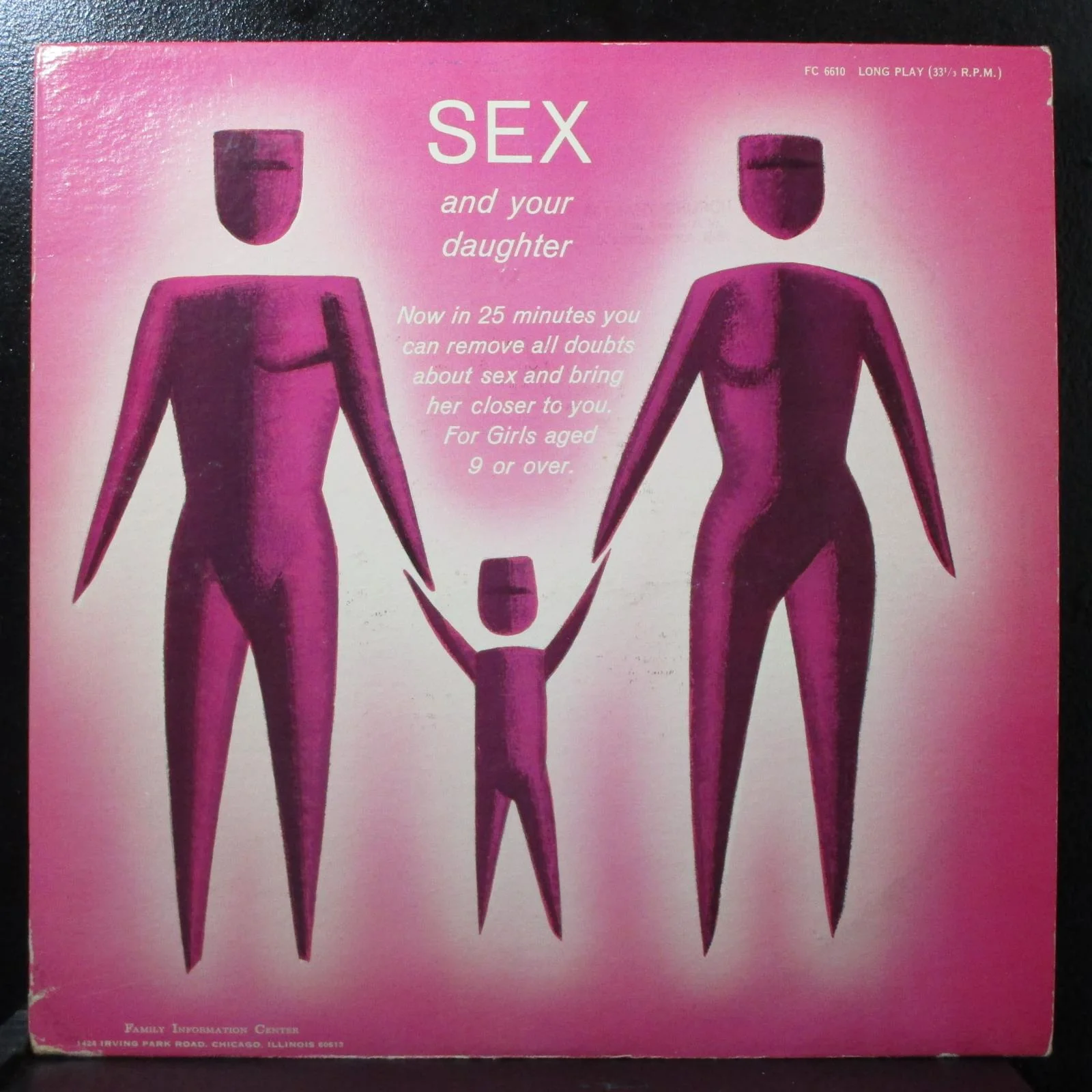 Sex And Your Daughter VG+ Mono LP + Book FC 6610 Family Information Center 1965