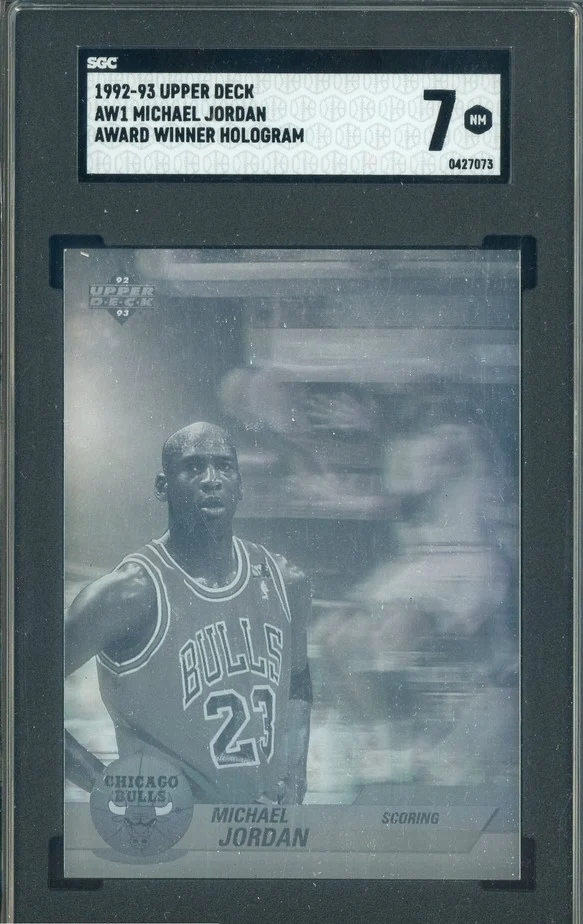 1992-1993 Michael Jordan - Upper Deck Award Winner Hologram - #AW1 Bulls SGC 7 NM 0427073