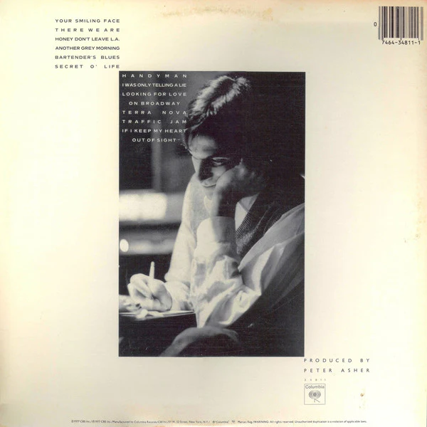 Signed Autographed - James Taylor - JT (1977) Mint- LP Record 1980s Columbia USA Vinyl & AUTO JSA JJ41766 - Image 3