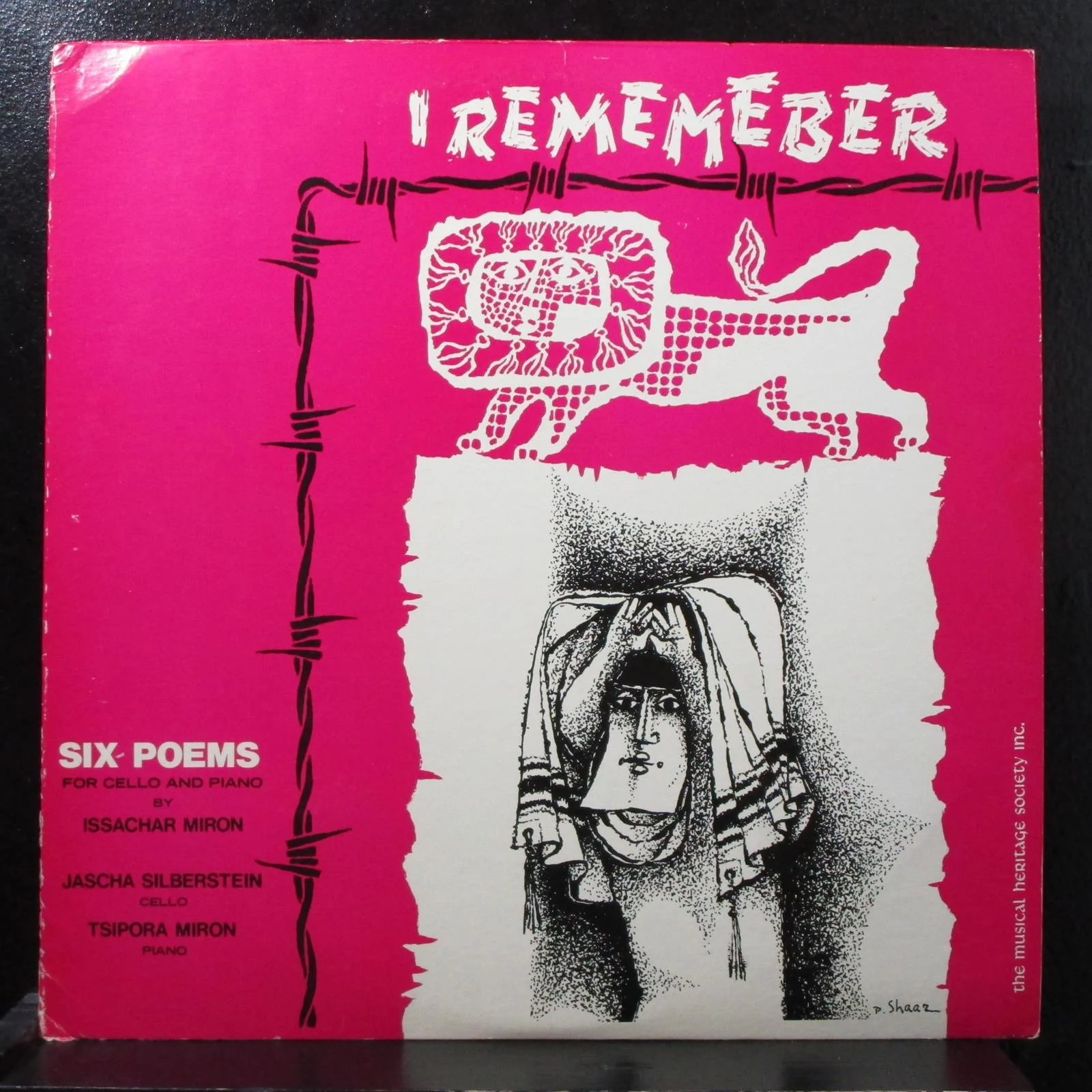 Silberstein - Miron: I Remember Mint- LP Musical Heritage Society MHS 3232 USA