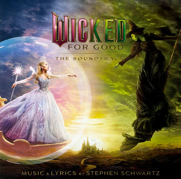 DAMAGED COVER - Stephen Schwartz - Wicked: For Good - New 2 LP Record 2025 Republic Target Exclusive Pink & Green Shimmer Marble Soundtrack / Musical