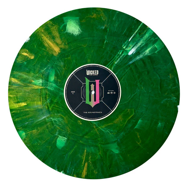 DAMAGED COVER - Stephen Schwartz - Wicked: For Good - New 2 LP Record 2025 Republic Target Exclusive Pink & Green Shimmer Marble Soundtrack / Musical - Image 5