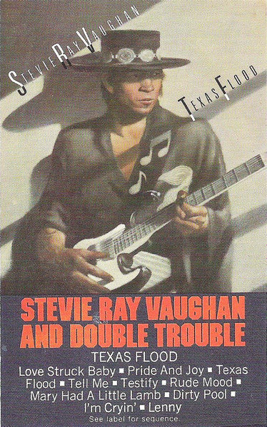 Stevie Ray Vaughan And Double Trouble - Texas Flood - VG+ Cassette 1983 Epic Tape - Blues Rock