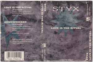 Styx - Love Is The Ritual - VG+ Cassingle 1990 A&M Tape - Hard Rock