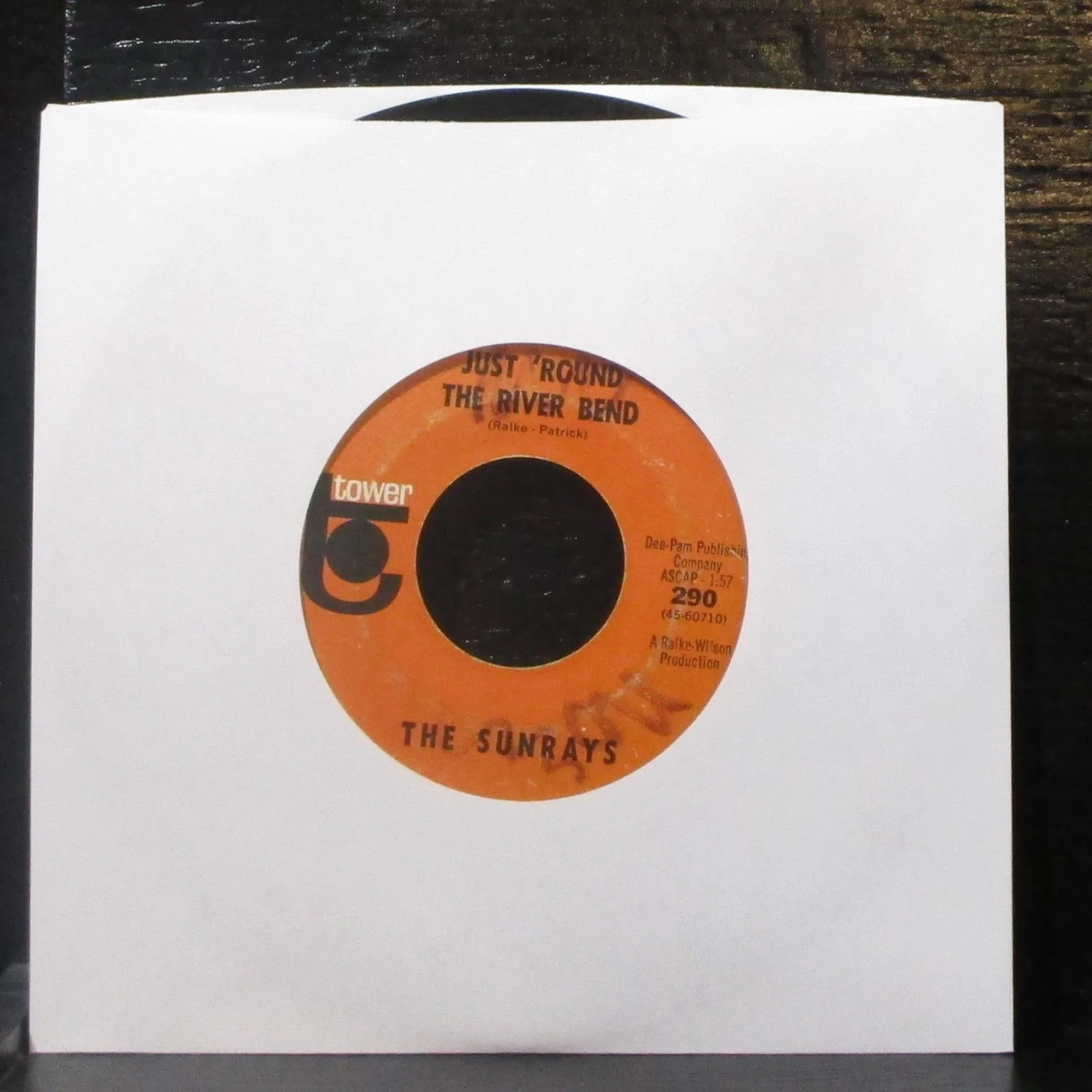 Sunrays - Hi, How Are You / Just 'Round The River Bend 7" VG Vinyl 45 Tower 290 - Image 2