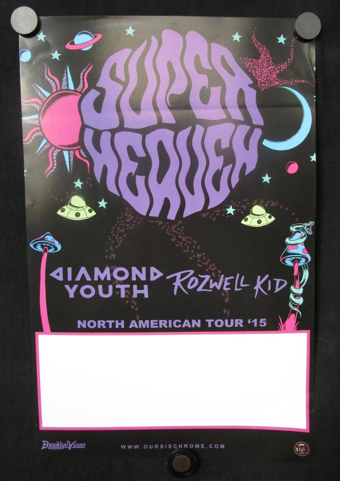 Superheaven - North American Tour '15 Mint- Poster 17"x11" blank