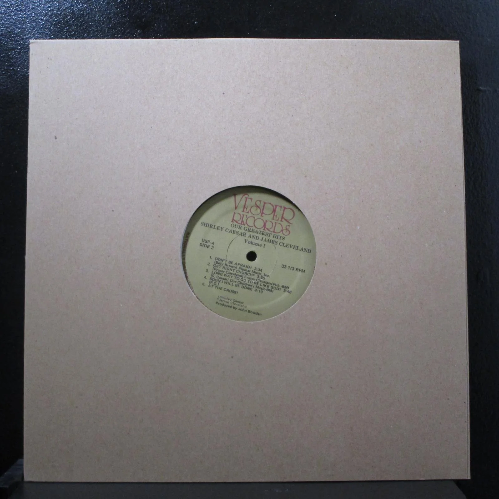 Swan Silvertones Ft Reverend Jeter - Our Greatest Hits LP Mint- VSP-4 Record - Image 2