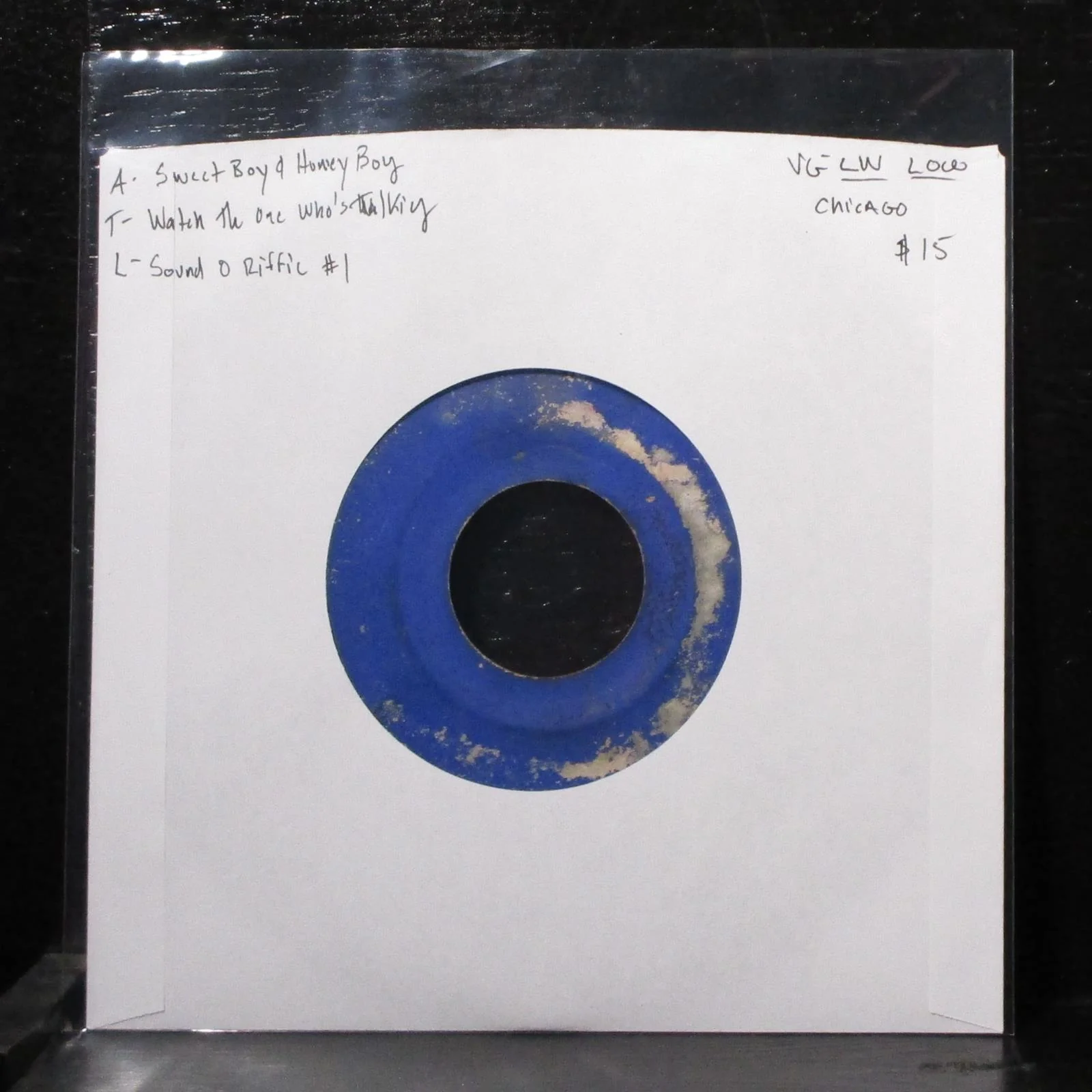 Sweet Bobby & Honey Boy - Watch The One Who's Talking 7" VG- Vinyl 45