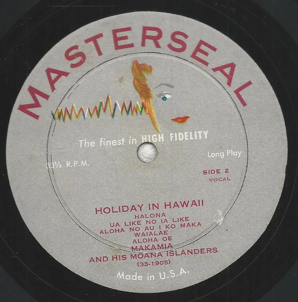 Makamia And His Moana Islanders - Holiday In Hawaii - VG+ LP Record 1957 Masterseal USA Vinyl - Jazz / Pacific / Lounger / Exotica - Image 4