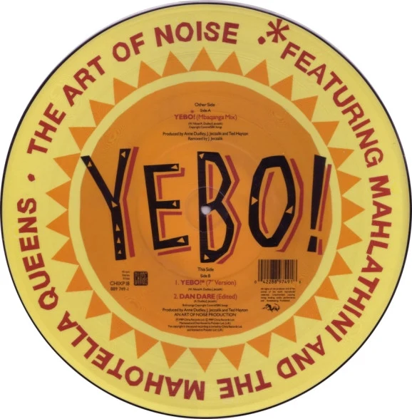 The Art Of Noise Featuring Mahlathini And The Mahotella Queens - Yebo! - Mint- 12" Single Record 1989 China UK Picture Disc Vinyl - Tribal House - Image 2