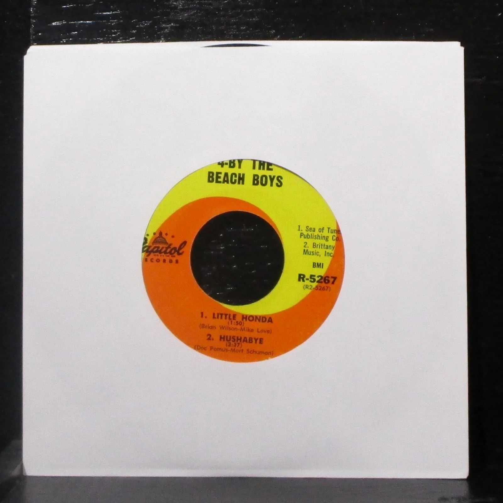 The Beach Boys - 4-By The Beach Boys EP 7" VG+ Vinyl 45 Capitol R-5267 USA 1965 - Image 2
