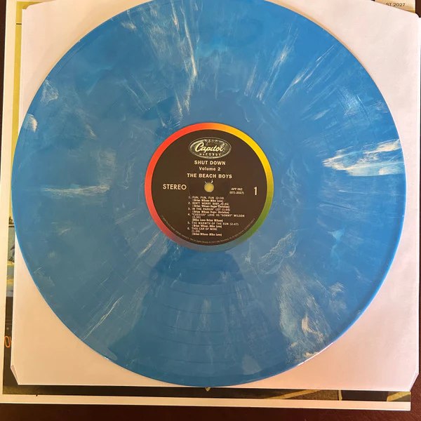 The Beach Boys - Shut Down Volume 2 (1964) - New LP Record 2024 Capitol / UMe Blue & White Marble Vinyl, Numbered - Rock / Surf - Image 2