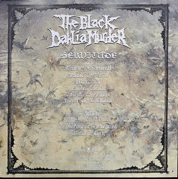 The Black Dahlia Murder - Servitude - Mint- LP Record 2024 Metal Blade Cursed Creation Vinyl, Insert & Download - Image 2