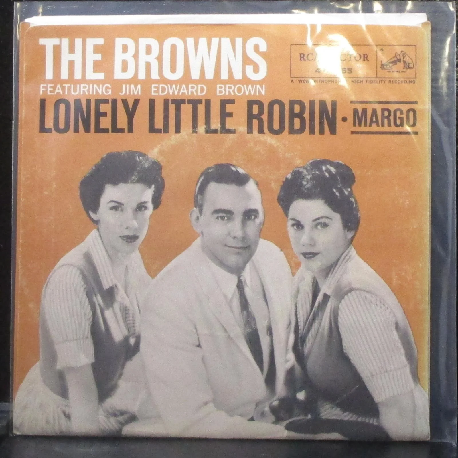 The Browns - Lonely Little Robin / Margo 7" Mint- Vinyl 45 RCA 47-7755 USA 1960