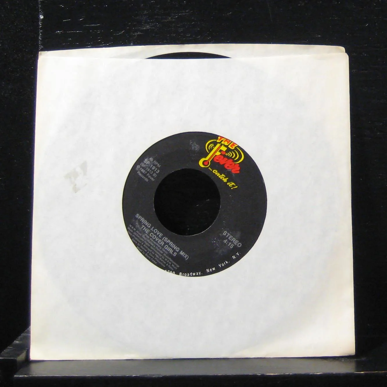 The Cover Girls - Spring Love / Spring Mix 7" Mint- SF 1913 Vinyl 45 Fever - Image 2