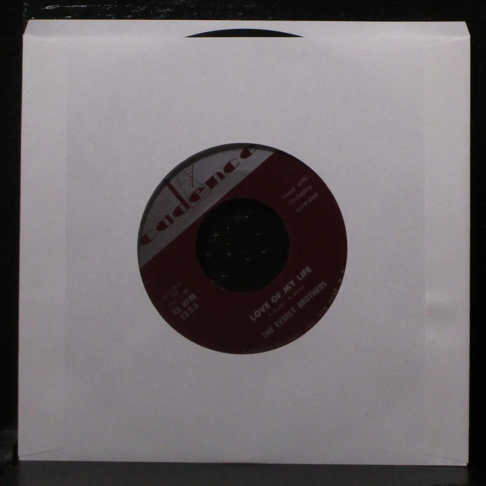 The Everly Bothers - Problems VG+ 7" Vinyl 45 Cadence 1355 - Image 2