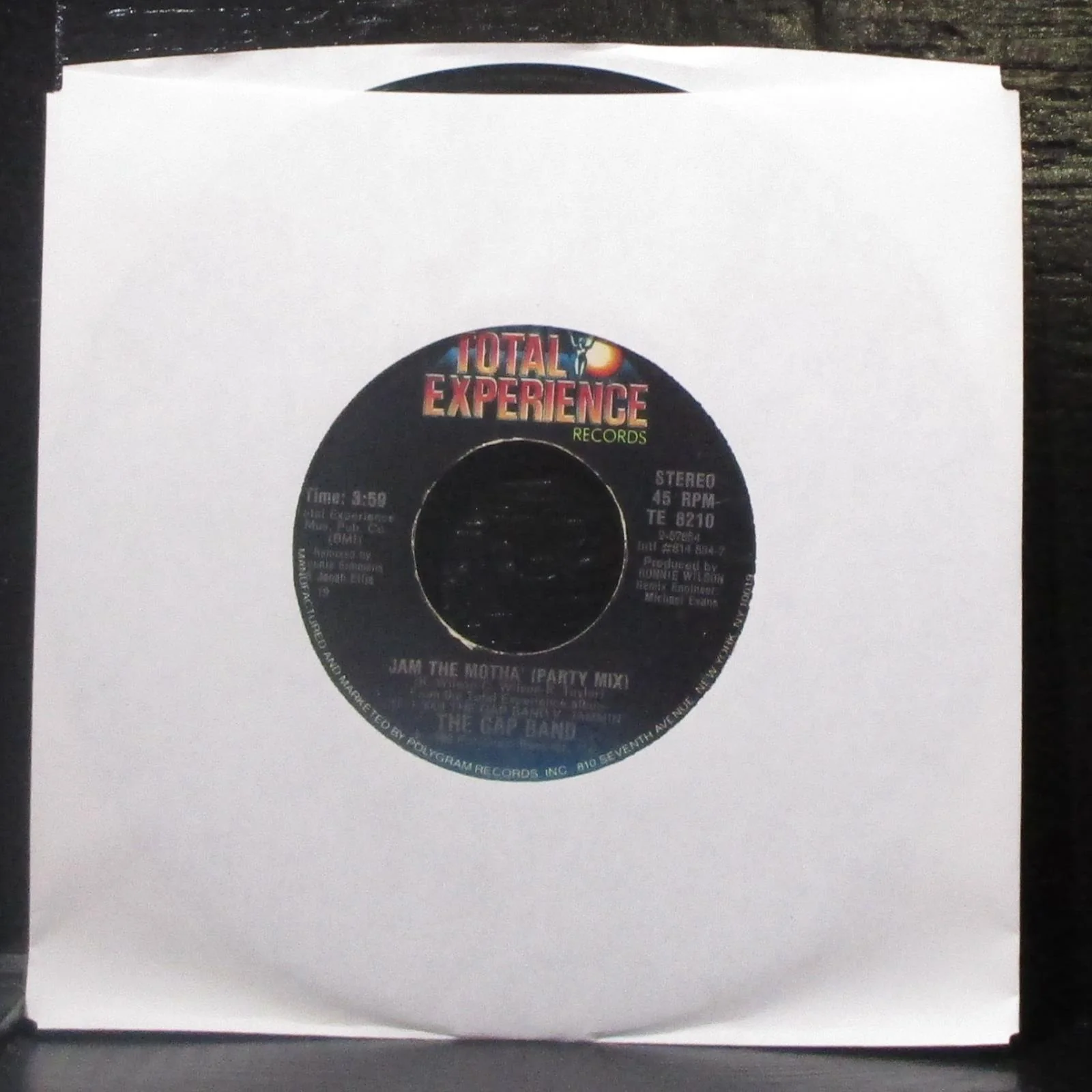 The Gap Band - Jam The Motha' 7" VG+ Vinyl 45 Total Experience TE 8210 USA 1983 - Image 2