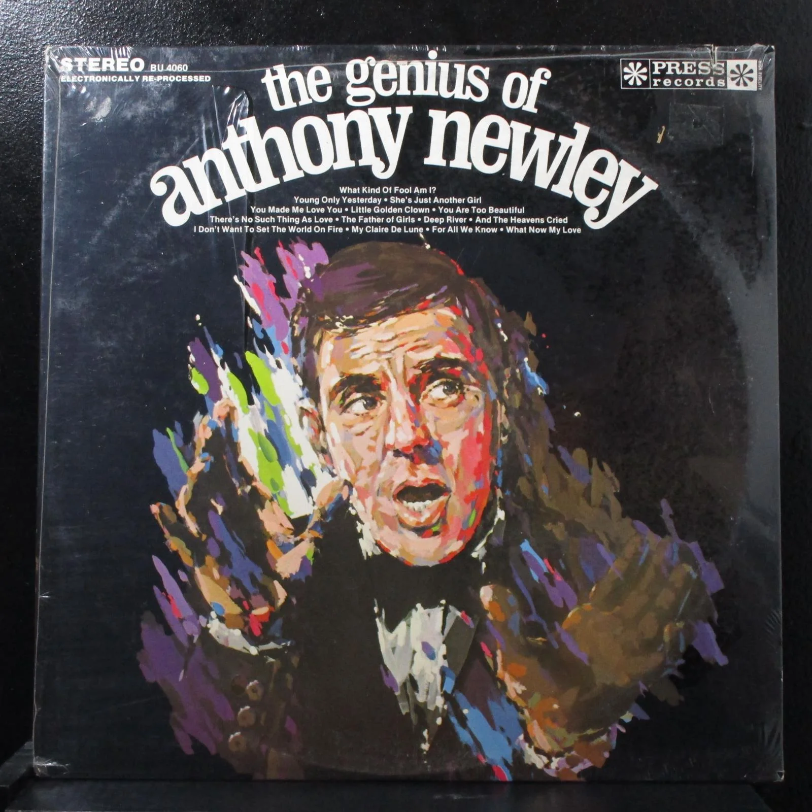The Genius Of Anthony Newley sealed LP Press Records BU 4060 USA 1979