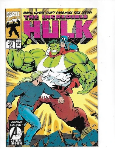 The Incredible Hulk #406 - June 1993 - VG Marvel Comic Book USA