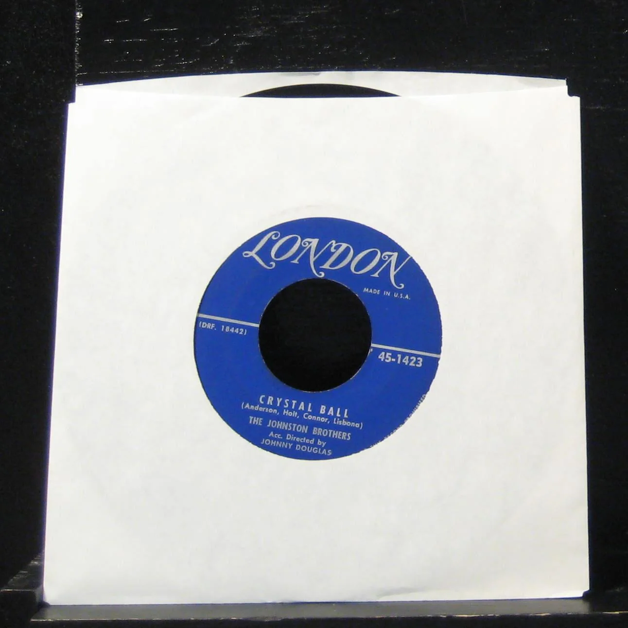 The Johnston Brothers - The Creep / Crystal Ball 7" VG+ 45-1423 Vinyl 45 - Image 2