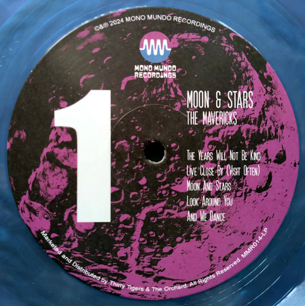The Mavericks - Moon And Stars - New LP Record 2024 Mono Mundo Galaxy Blue Vinyl - Country - Image 2
