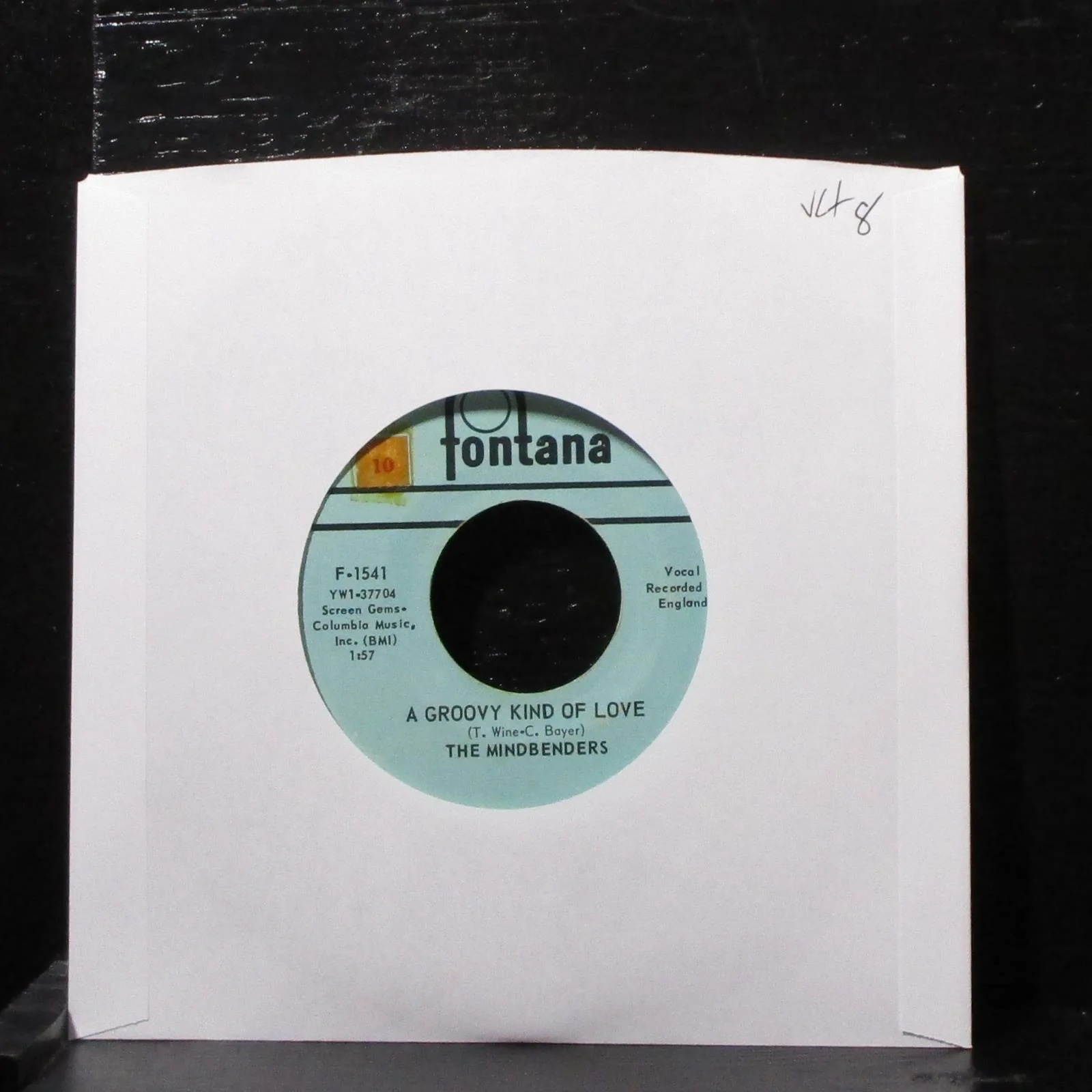 The Mindbenders - A Groovy Kind Of Love 7" VG+ Vinyl 45 Fontana F-1541 USA 1966