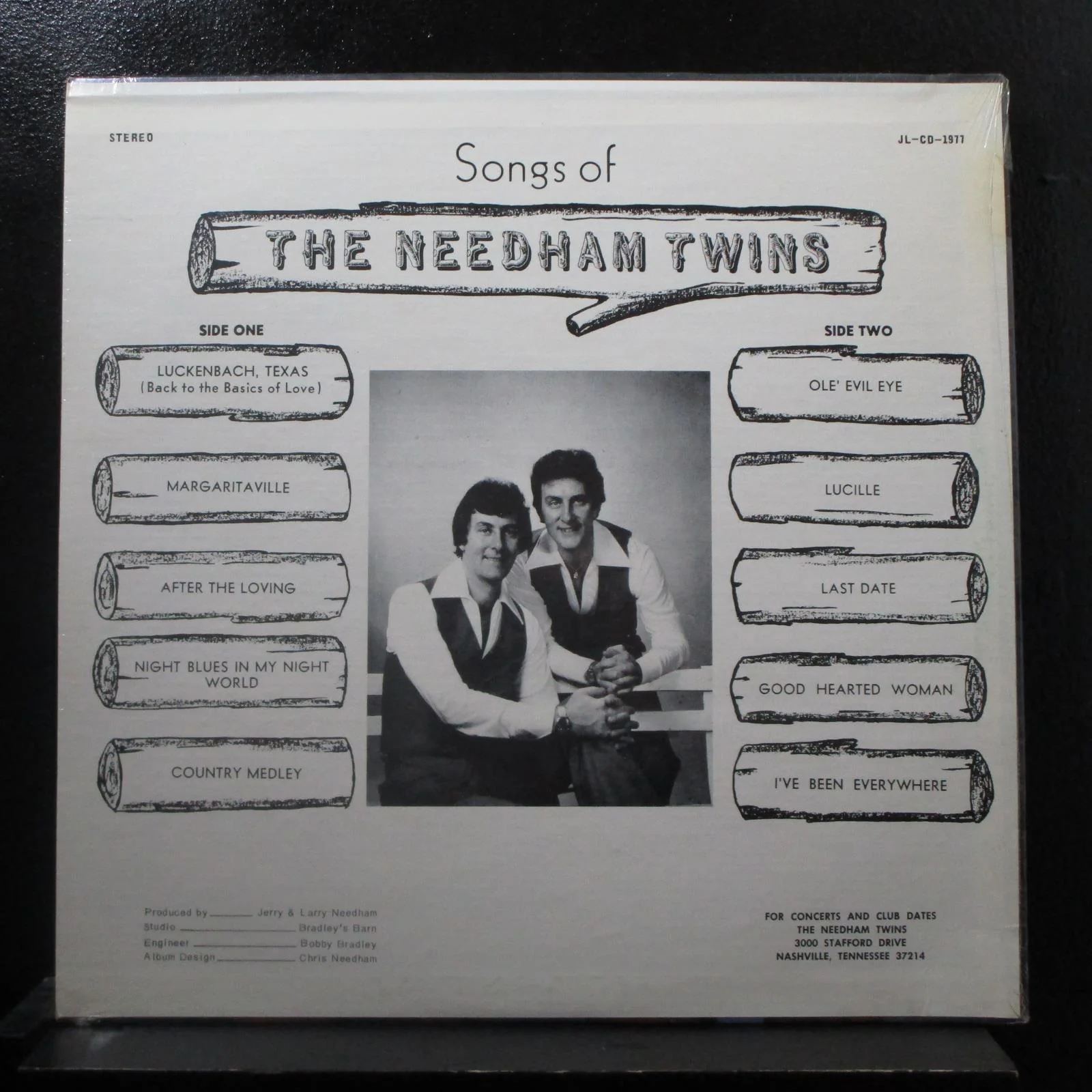 The Needham Twins - Songs Of The Needham Twins LP New Sealed Private 1977 Record - Image 2