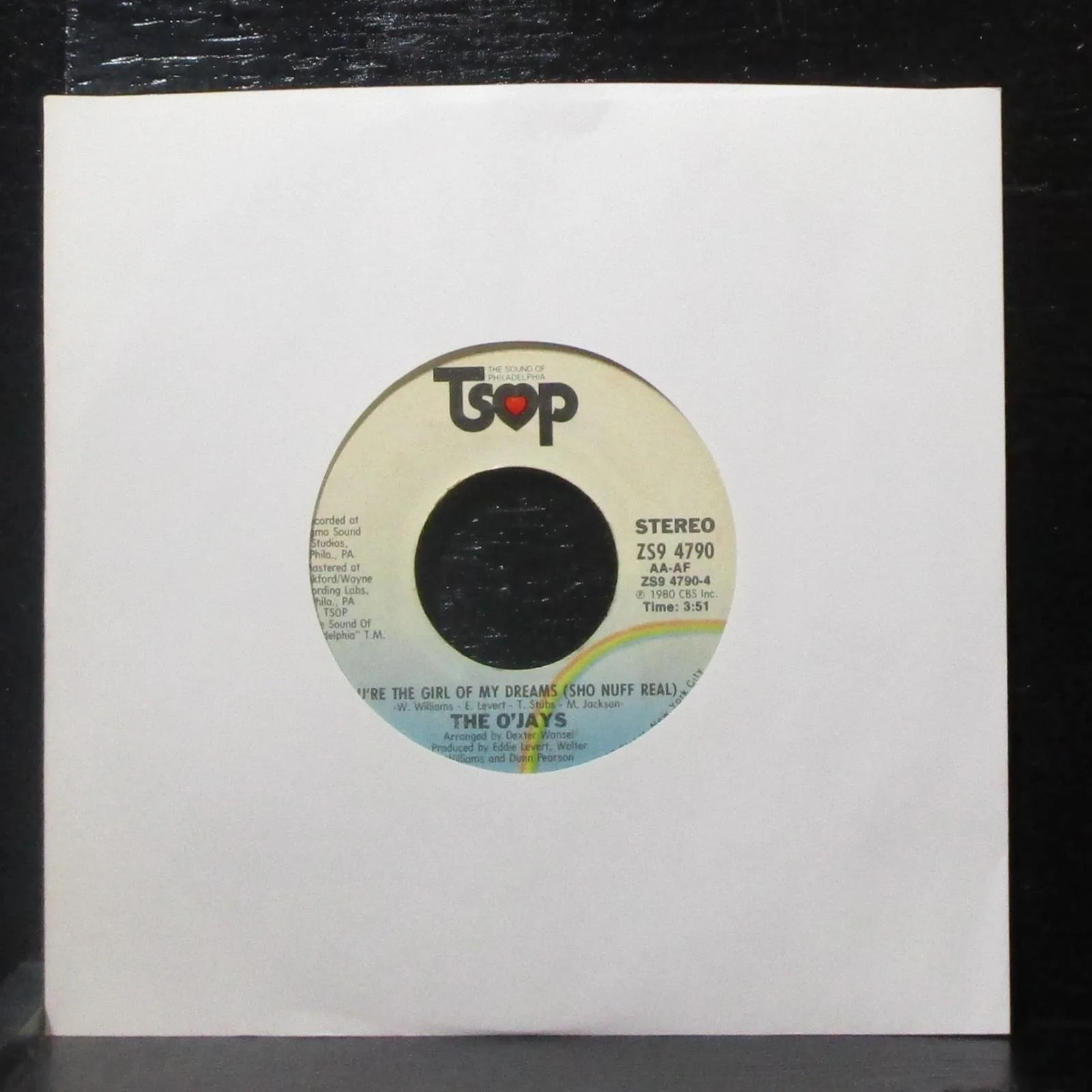 The O'Jays - Girl, Don't Let It Get You Down 7" VG+ Vinyl 45 TSOP ZS9 4790 USA - Image 2