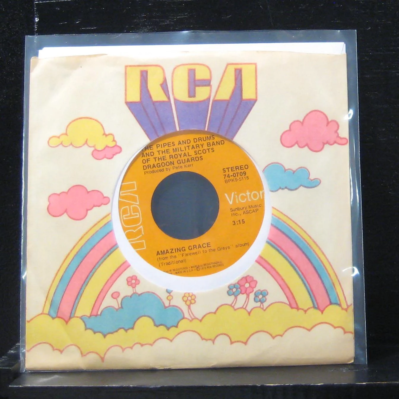The Pipes And Drums - Amazing / Cornet Carillon 7" Mint- 74-0709 Vinyl 45 RCA