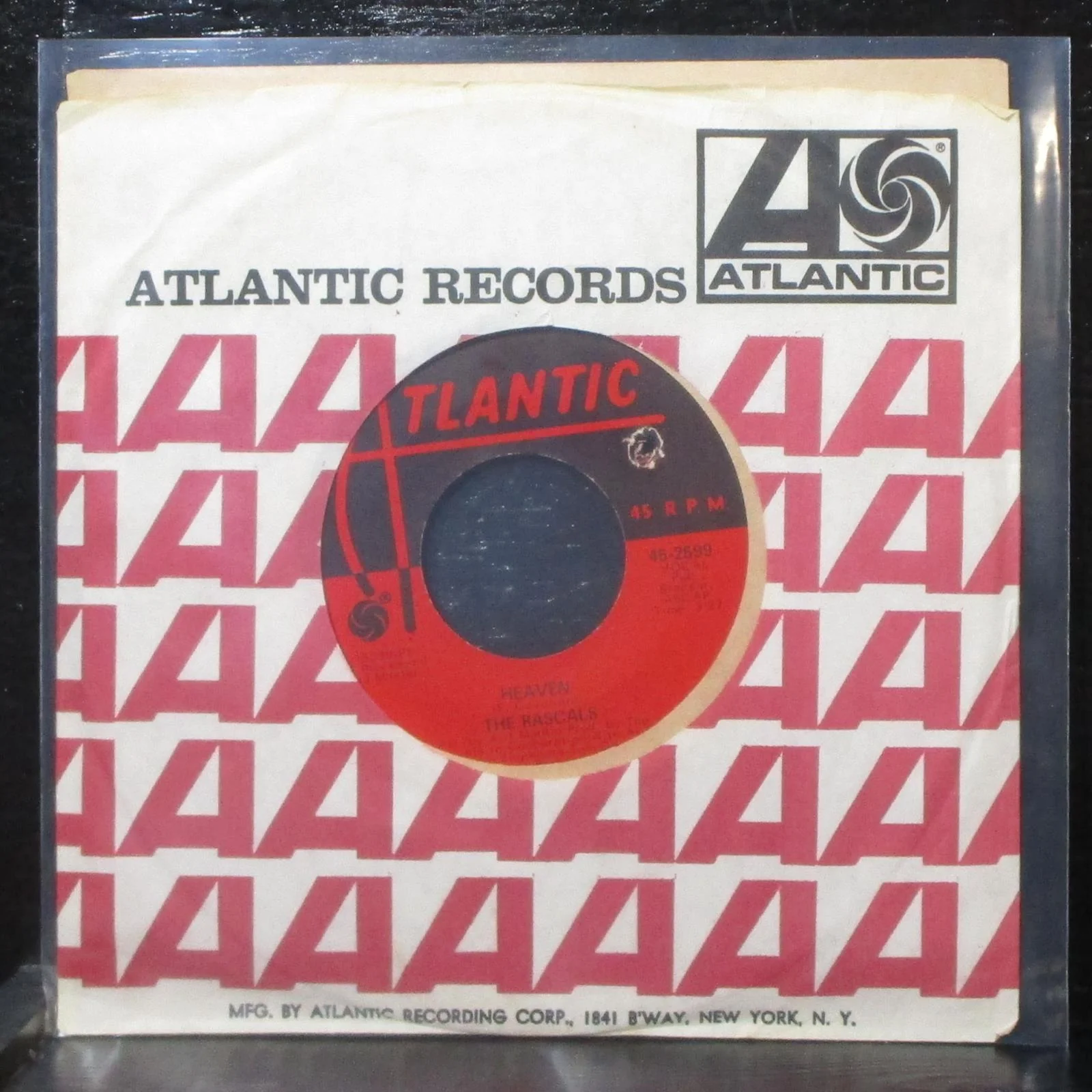 The Rascals - Heaven / Baby I'm Blue 7" Mint- Atlantic 45-2599 USA 1969