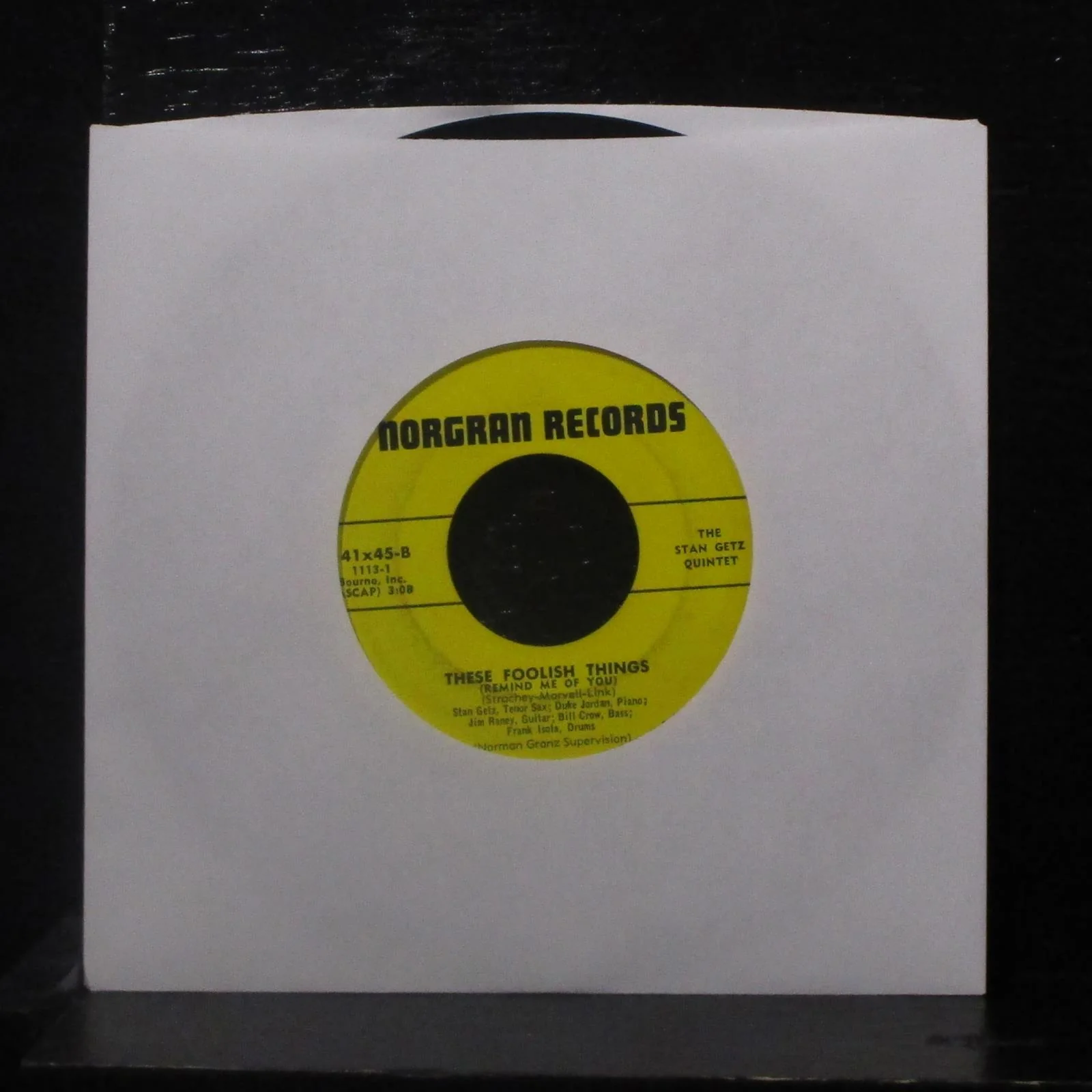 The Stan Getz Quintet - Hymn To The Orient / These Foolish Things 7" VG+ 141x45 - Image 2